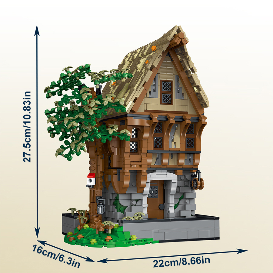 XMORK 033031-033033 Medieval Architecture Series Modular Buildings Creator