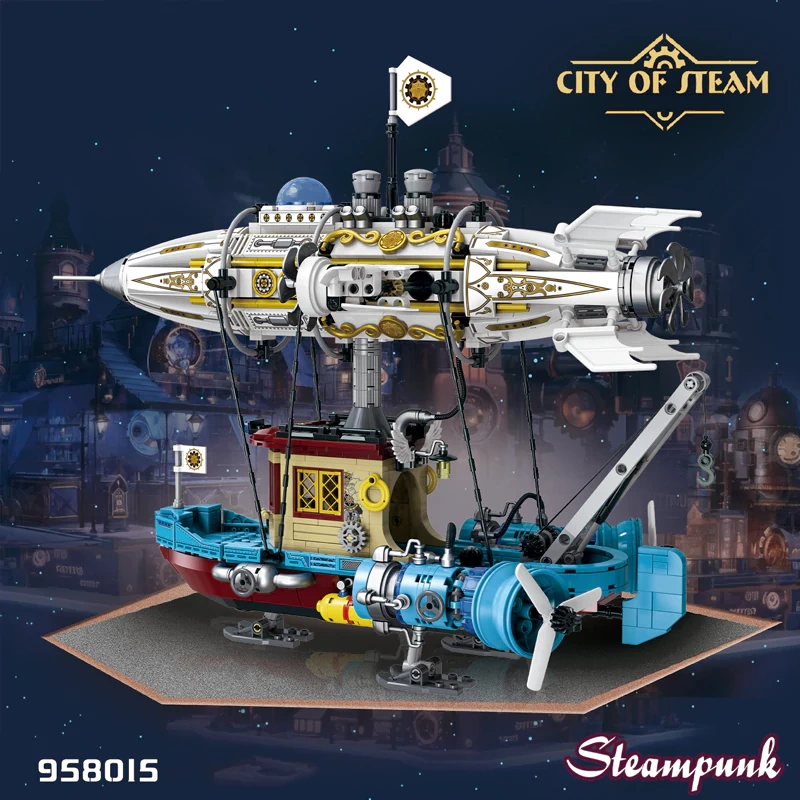 [Pre-sale] ZHEGAO 958015 Steampunk Mechanical Airship Technic