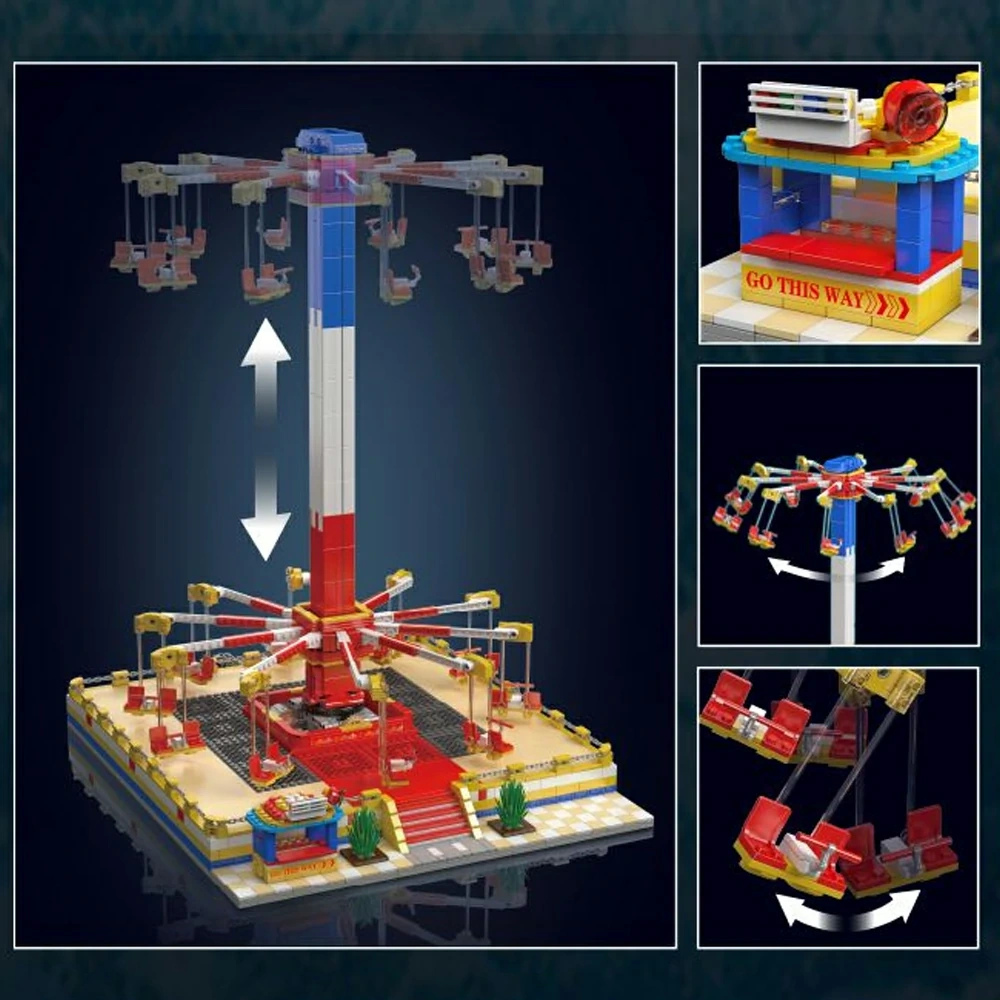 MouldKing 11016 FLYING SWING RIDE Creator Expert