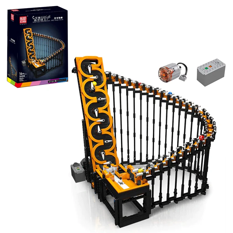[With Motor] MouldKing 26008S Great Ball Contraption：Harp Track Technic