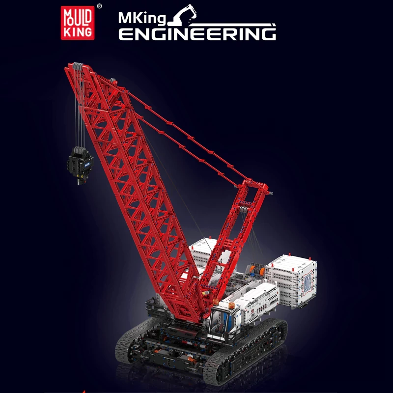 [With Motor] MouldKing 17046 WACKER 16000 CRAWLER CRANE Technic