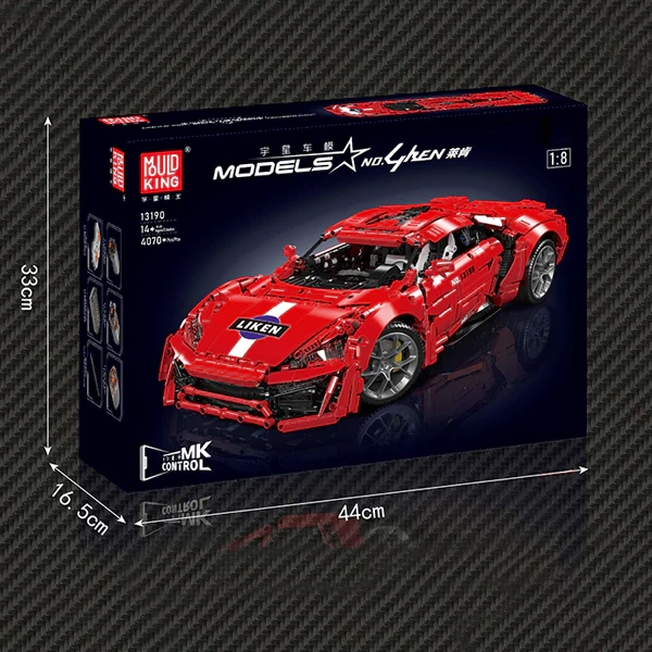 [With Motor] MouldKing 13190 Lykan Hypersport Technic
