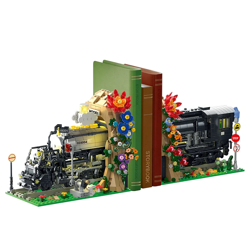 XMORK 028004 TRAIN BOOKEND Booknook Creator Expert