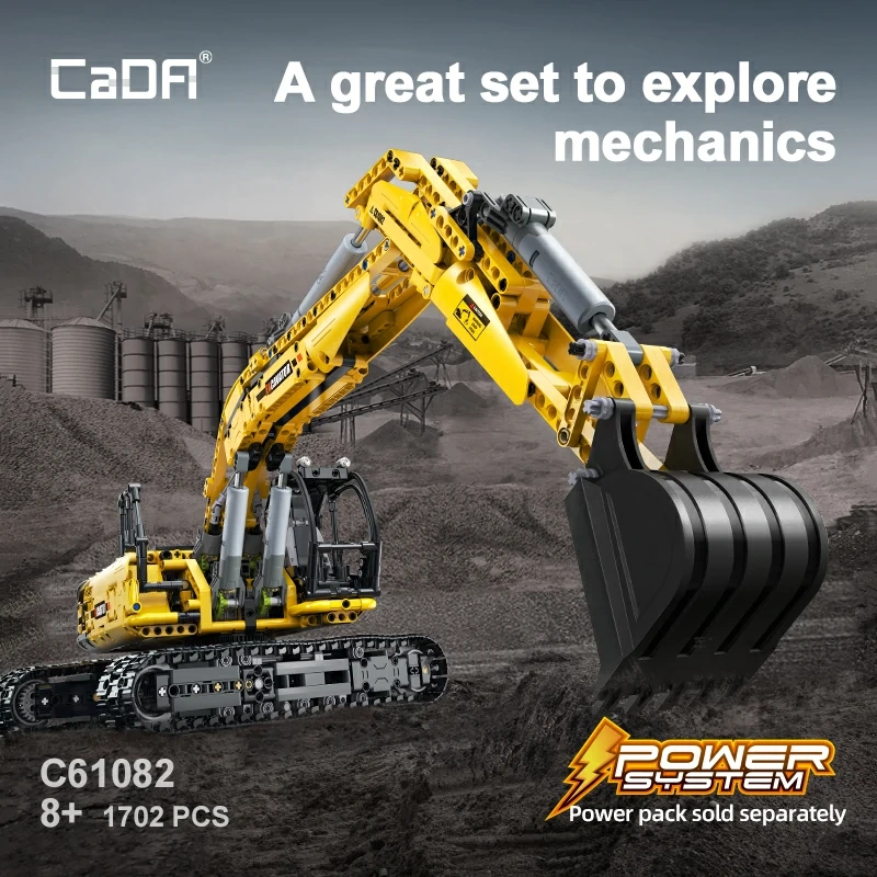 CaDA C61082 Remote Control Excavator Technic