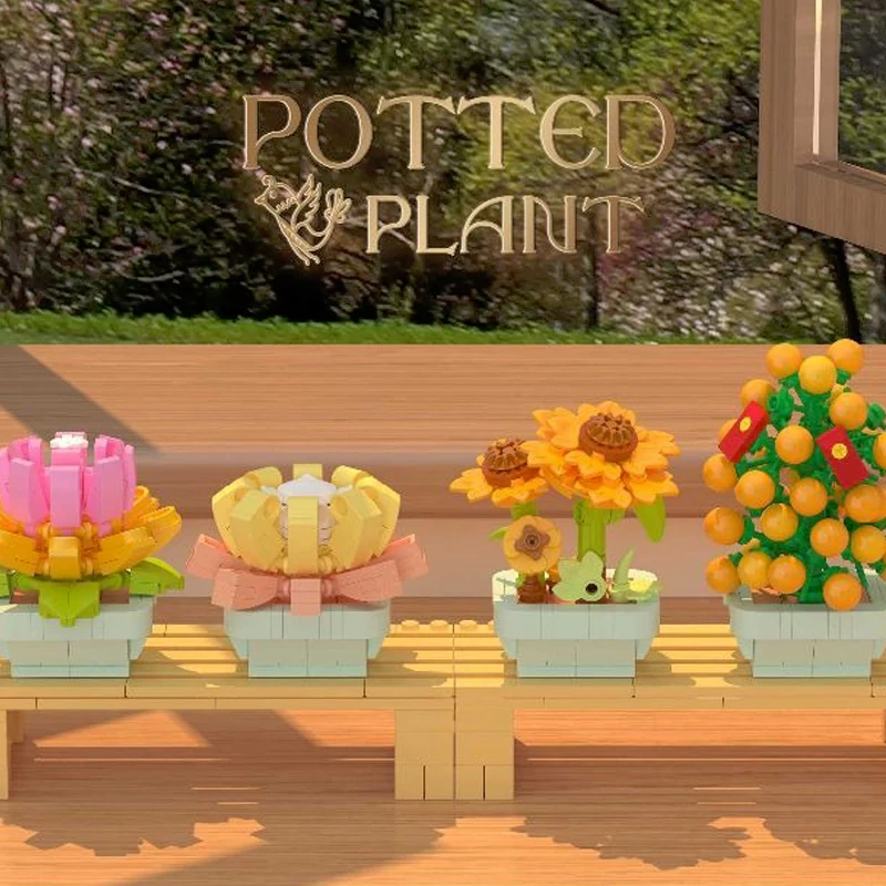[Mini Micro Bricks] ZHEGAO 622009A Succulent Potted Plant Creator Expert