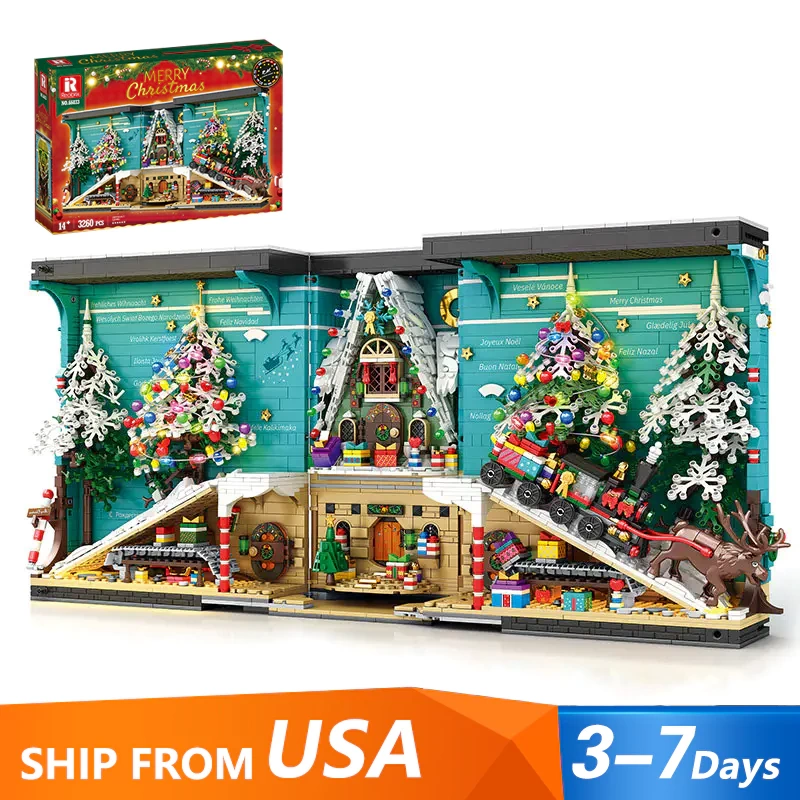 [Pre-sale] Reobrix 66033 Christmas Bookstand Seasonal US Warehouse Express