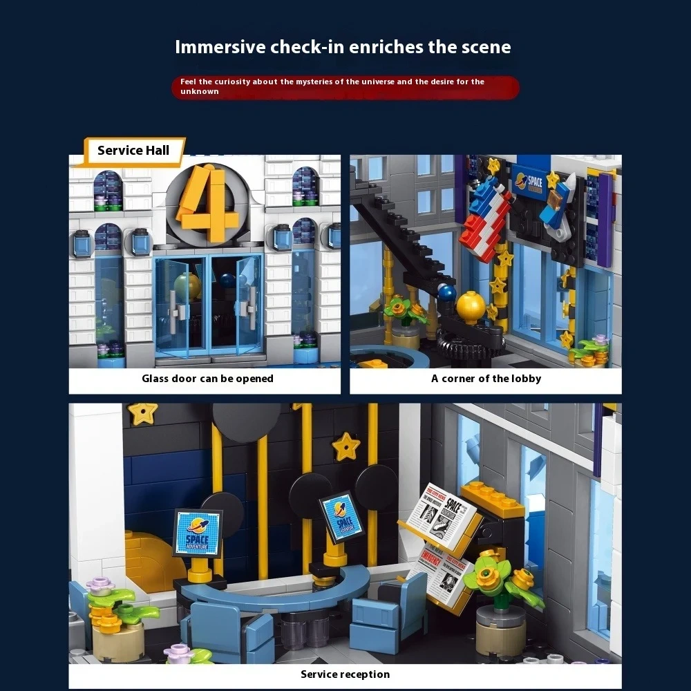 FALAGIL SJ1002 Fantastic 4 Modular Baxter Building Classic Space Academy Super Heroes