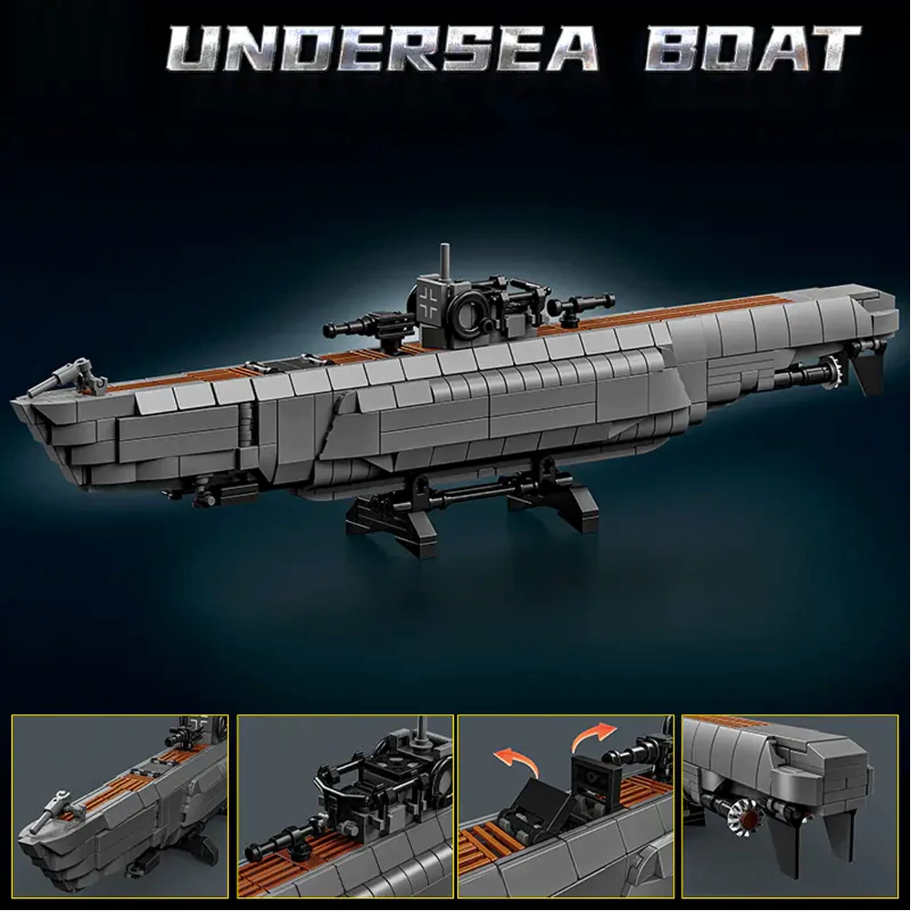 [Pre-sale] Leyi 66078 Undersea Boat Military
