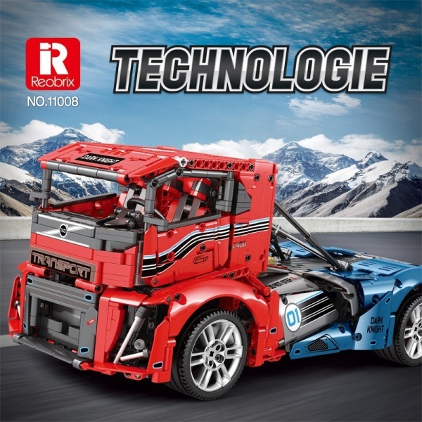 [With Motor] Reobrix 11008 DARK KNIGHT Technic