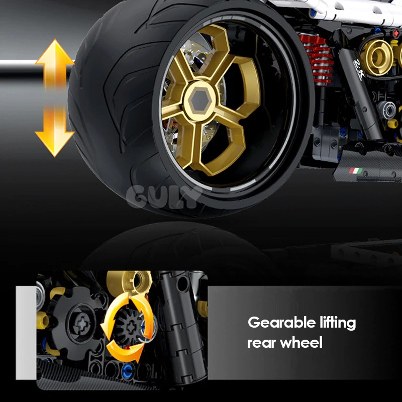 GULY 60522 Raceforge Top Speed Motorcycle 1:5 Technic