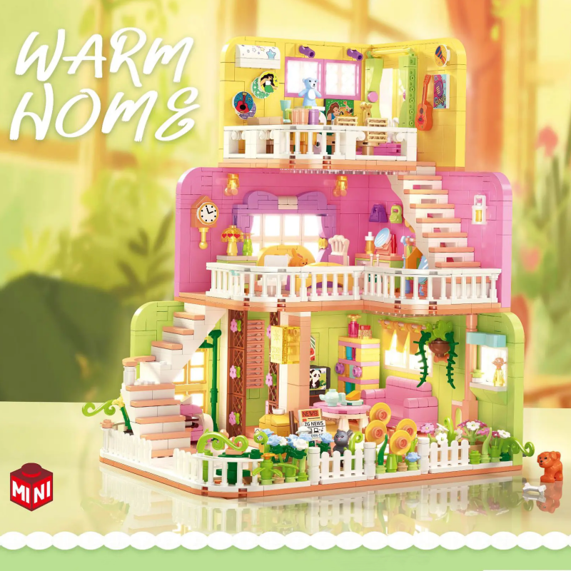 [Mini Micro Bricks] ZHEGAO 612016 Warm Home Girl