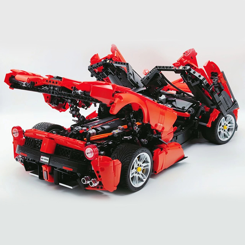{Only Set}CaDa C61505 Technic 1:8 Red Ferrari Laferrari Sports Car Buildings Blocks 4739±pcs Bricks from China Delivery.