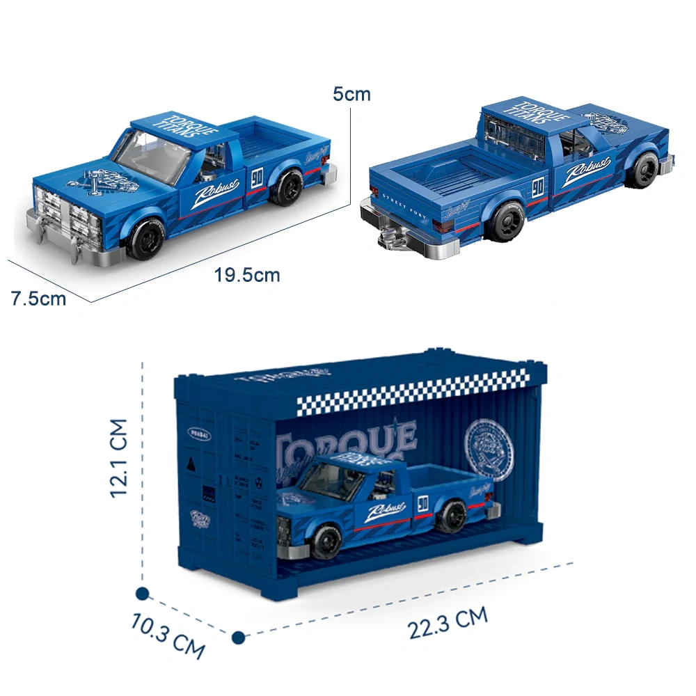 [DEAL] PowerBlock Pickup Trucks Sea Breeze Knight 8-Wide 1:32 Scale Car Technic