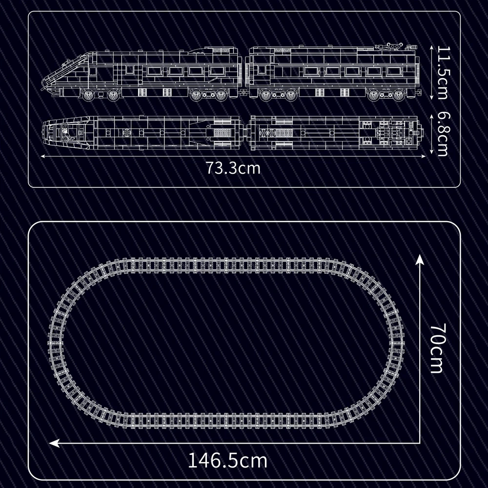 MouldKing 12016 Eurostar E320 Technic