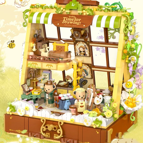 Panlos 881304 Teddy Flower Painting Creator Expert