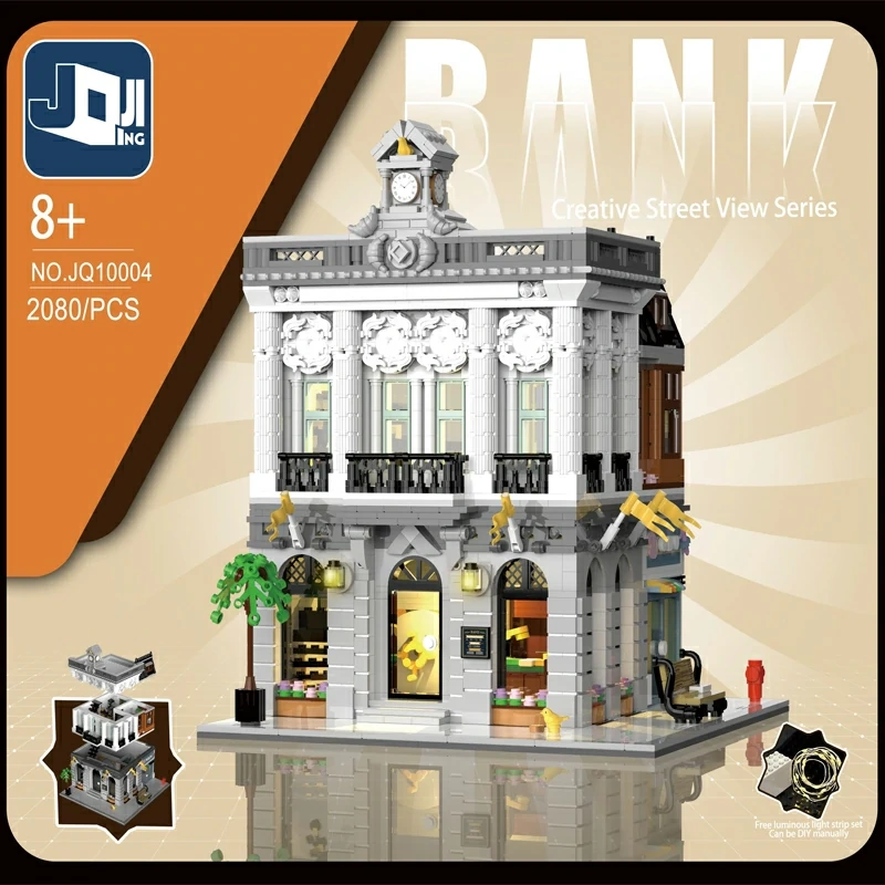 [Mini Micro Bricks] JiQing JQ10004 Bank Modular Buildings
