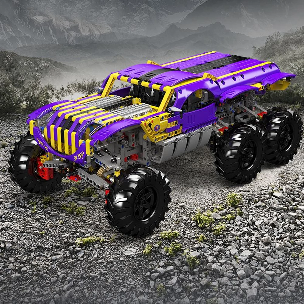 MouldKing 18009 PURPLE GOLD TIGER CLIMBING VEHICLE Technic