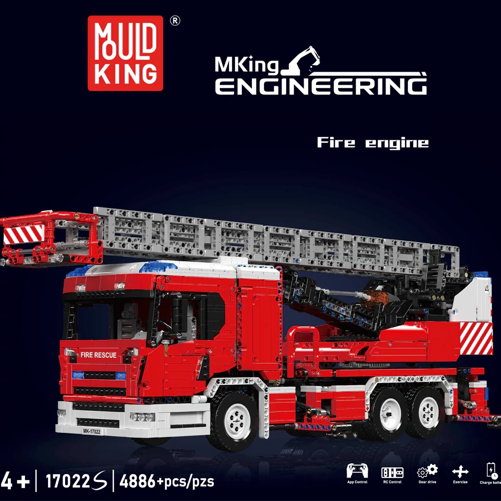 MouldKing 17022S Fire Engine Technic