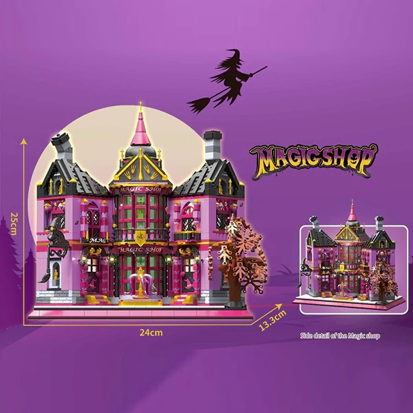 [Pre-Sale] [Mini Micro Bricks] ZHEGAO 612020 Happy Magic Shop Modular Buildings