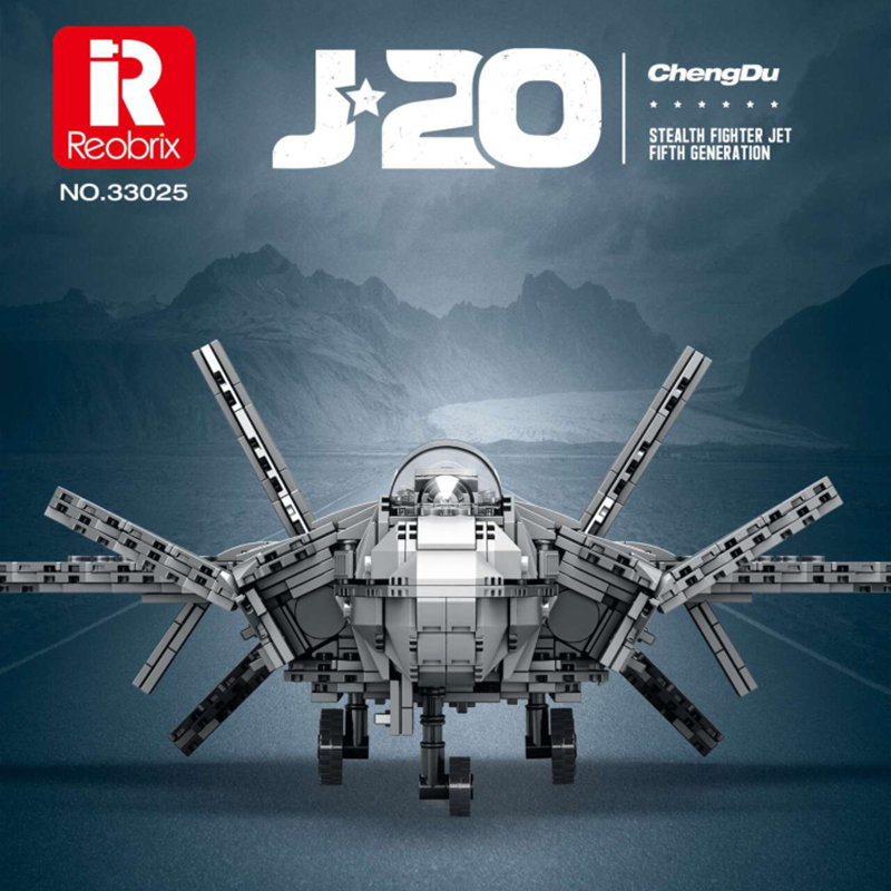[Pre-sale] Reobrix 33025 Chengdu J-20 Military