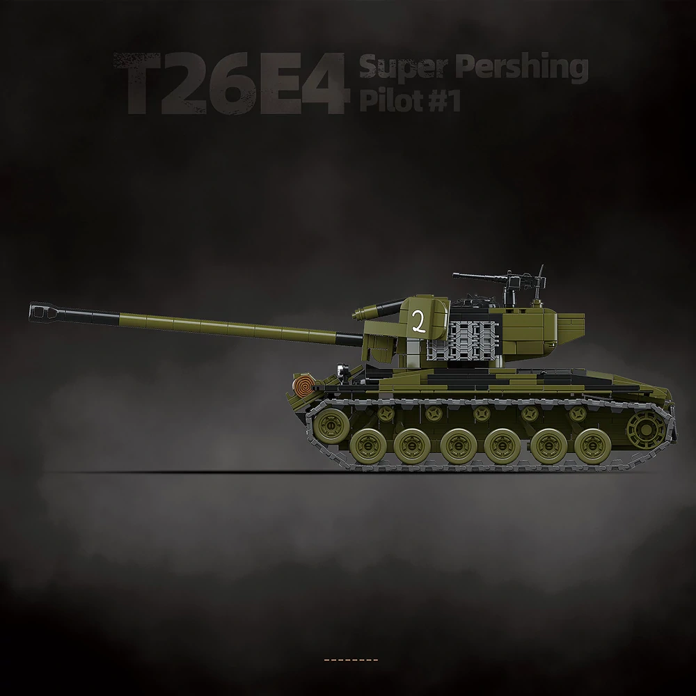 QUANGUAN 100304 T26E4 Super Pershing Pilot #1 Tank Military