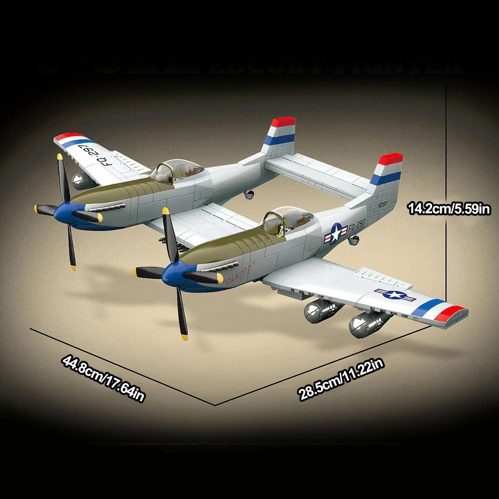 QUANGUAN 100281 F-82E Twin Mustang Escort Fighter Military