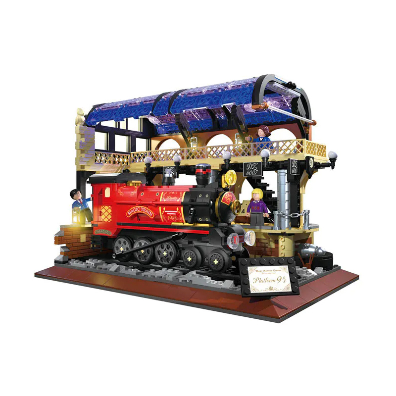 {Mini Bricks}ZHEGAO DZ6007 Movie & Game Harry Potter Magic Railway Station Magic Train Building Blocks 1308±pcs Bricks from China.