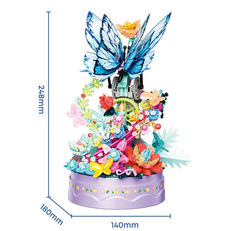 [Mini Micro Bricks] ZHEGAO 663502 Fortune Butterfly Creator Expert