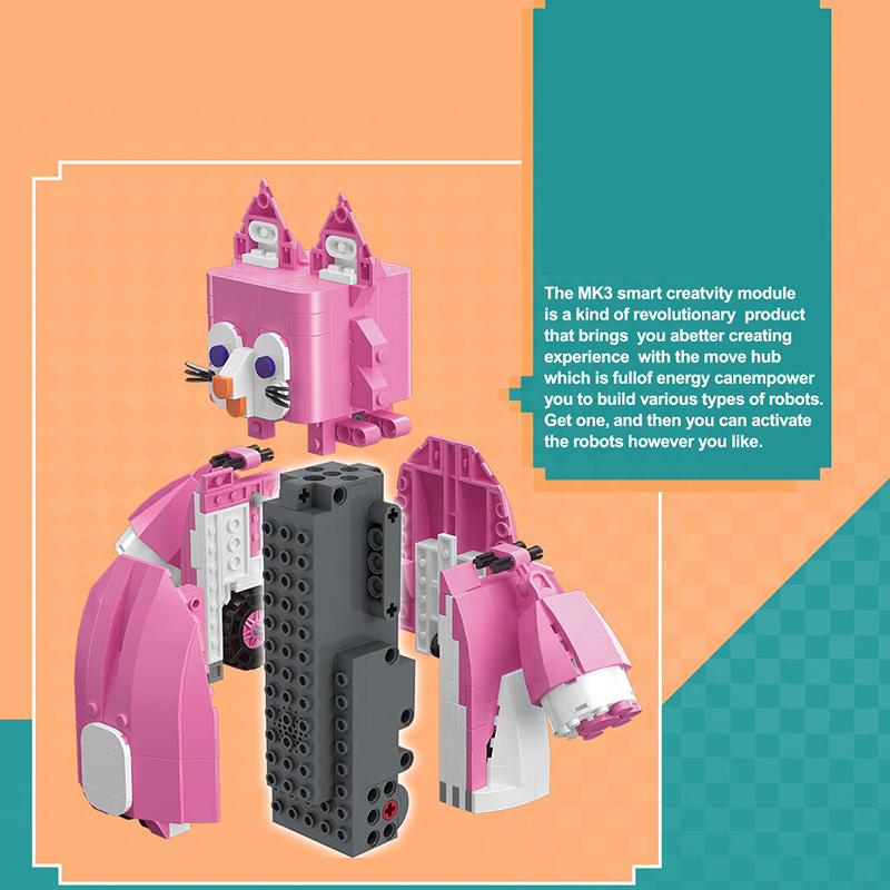 MOULD KING 13159 Creator Cute Happy FOX Building Blocks 438pcs Bricks Toys gift From China Delivery.