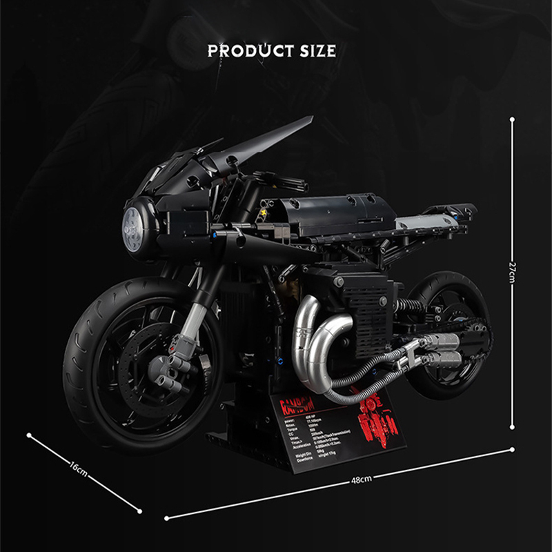 K-Box 10518 Technic 1:5 Batmobile Black Bat Motorcycle Building Blocks 1981±pcs Bricks from China