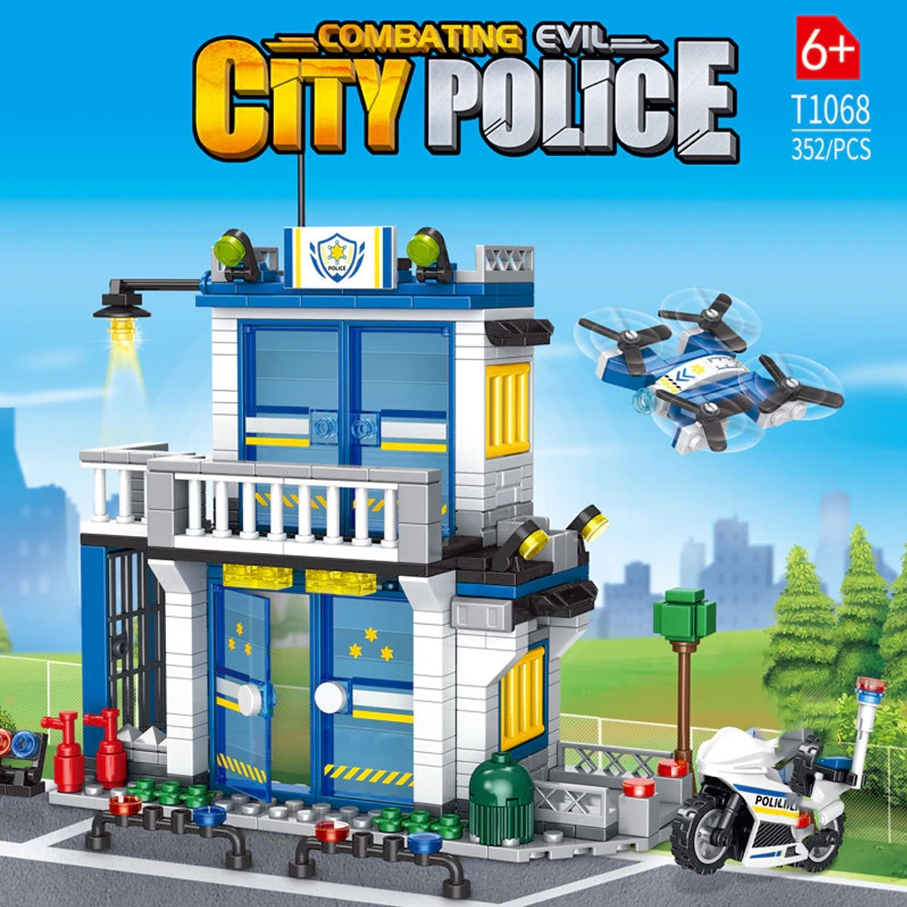 GAOMISI City Series Police Station Fire Station Modular Buildings
