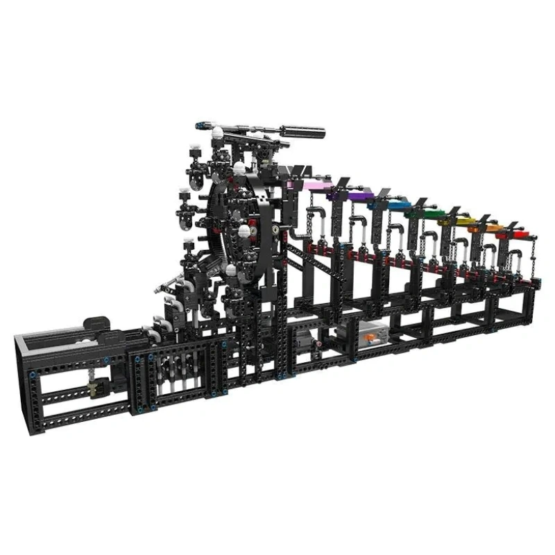 [With Motor] Mould King 26006 Great Ball Contraption：Rainbow Tensegrity Technic