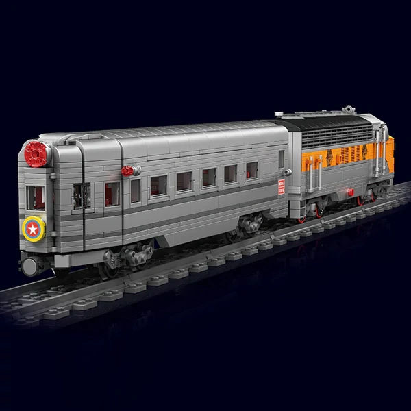 [With Motor]  MouldKing 12018S USA EMD F7 WP Diesel Locomotive Technic