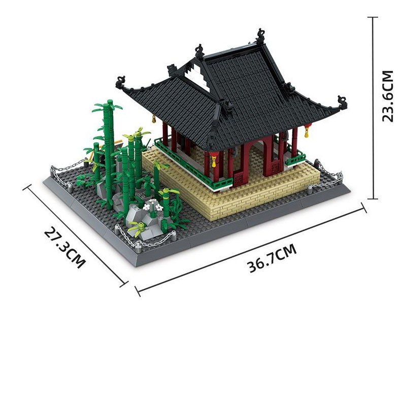 Wange 5236 Creator Expert Architecture Zuiweng pavilion-Anhui China Modular Building Blocks 973pcs Bricks Toys From China