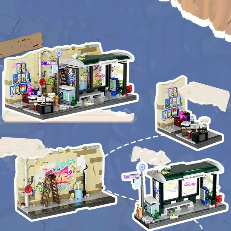 FunWhole F9066 Graffiti Bus Station Modular Buildings Europe Warehouse Express