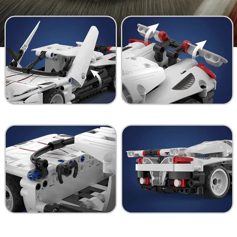 CaDA Sports Car Pull-Back Vehicle Technic