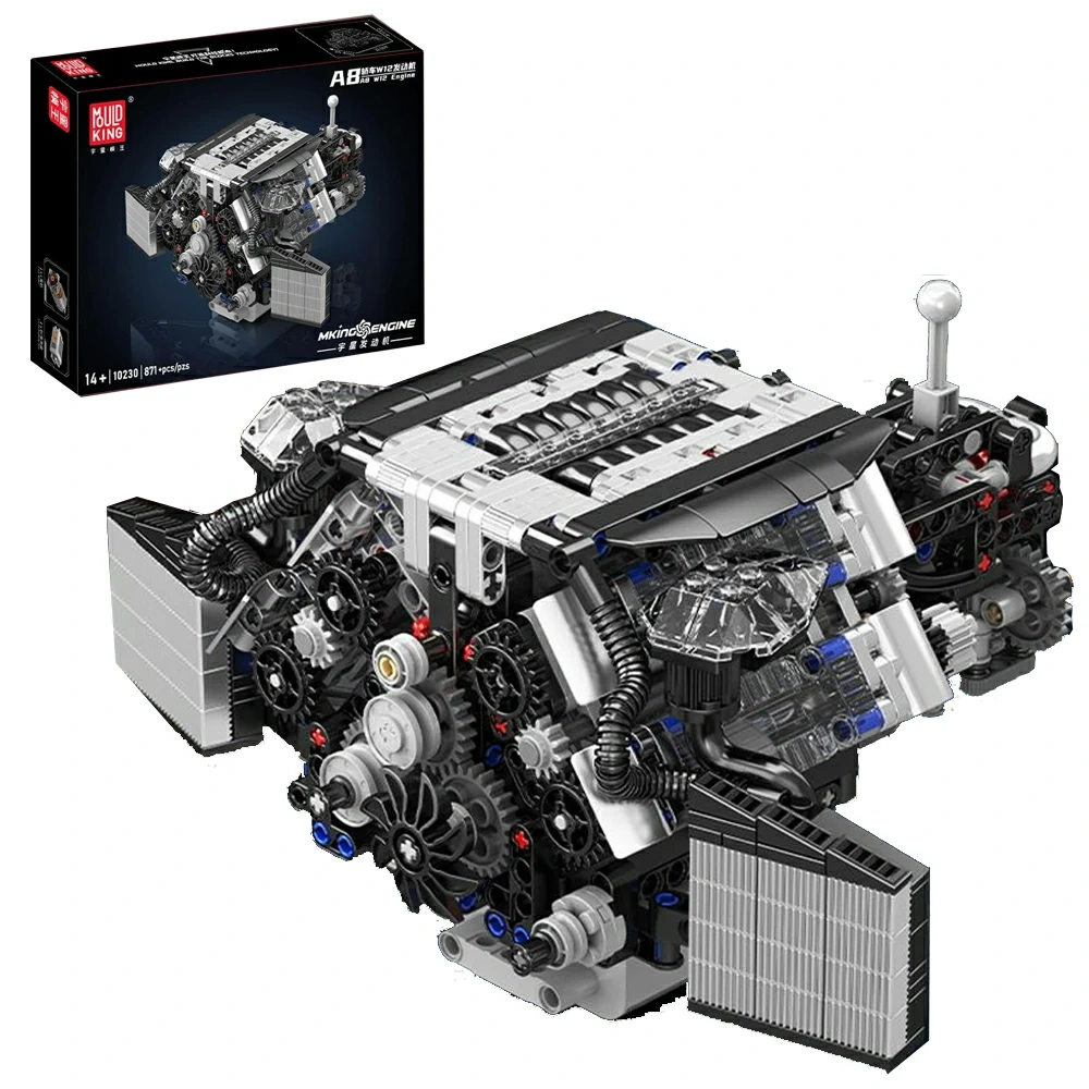 MouldKing 10230 A8 W12 Engine Technic