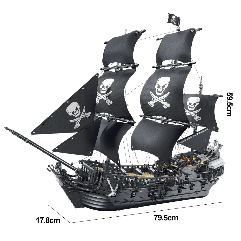 DK 6001 Movie Series The Black Pearl Ship Pirate