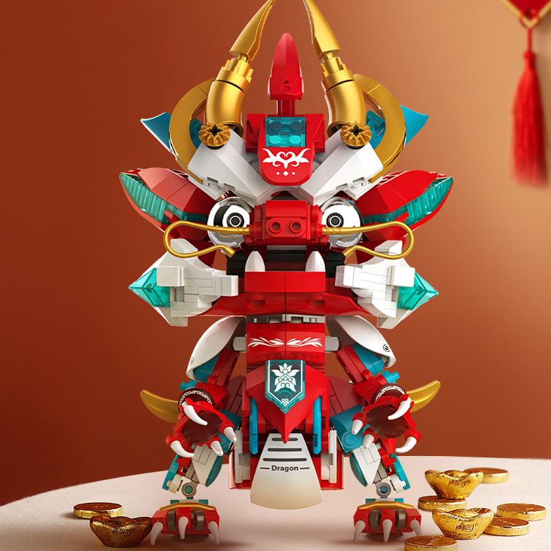 JAKI JK5138 Flame Mecha Loong Chinese Culture