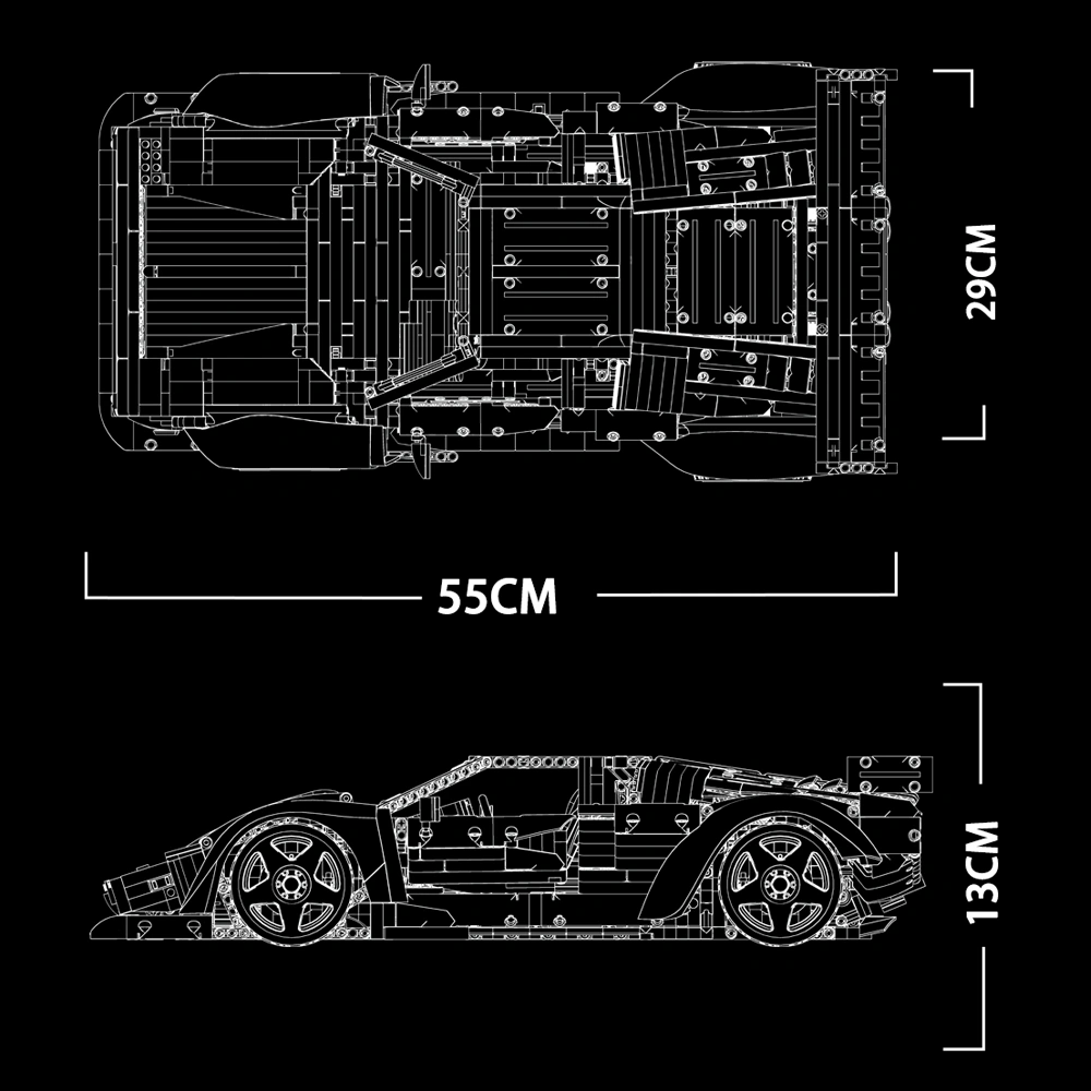 K-BOX 10547 Lamborghini 1:8 Technic