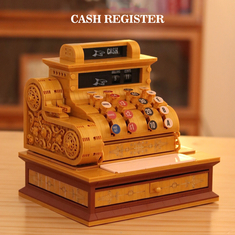 {Mini Bricks} ZHEGAO 00387 Creator Expert Vintage Cash Register Building Blocks 1630pcs Bricks Toys From China Delivey.