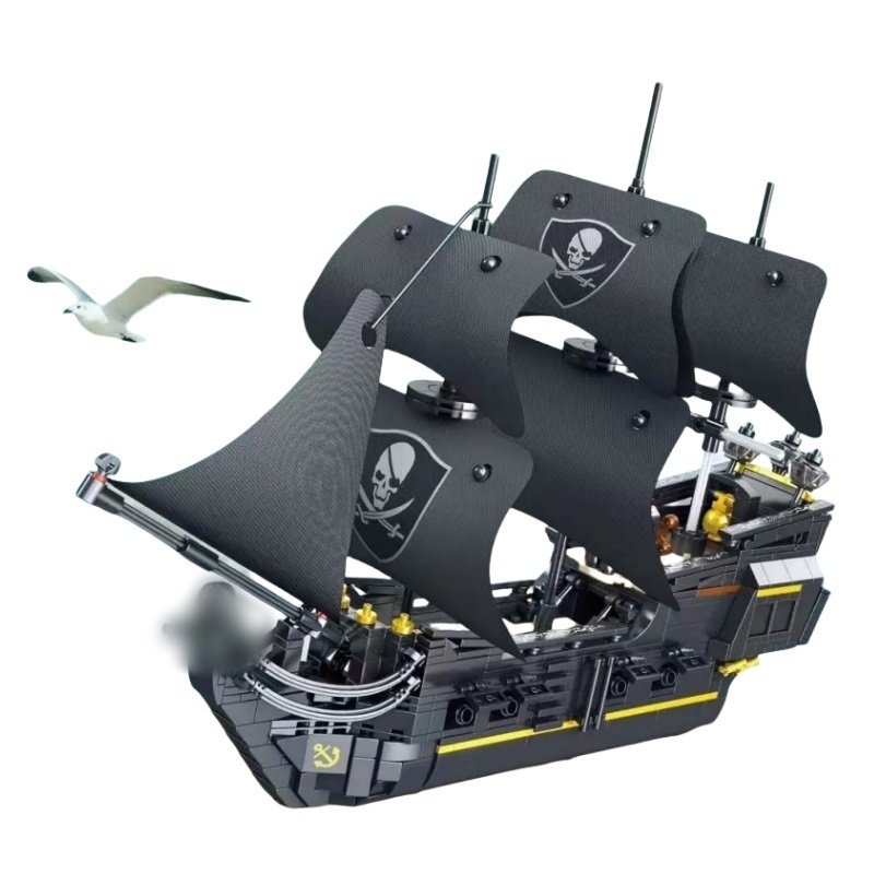 GAOMISI T2073 Black Pearl Pirate Ship Technic