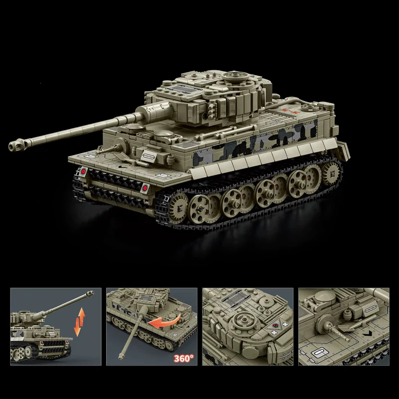 [Pre-sale] LeYi 66055 TIGER HEAVY TANK Military