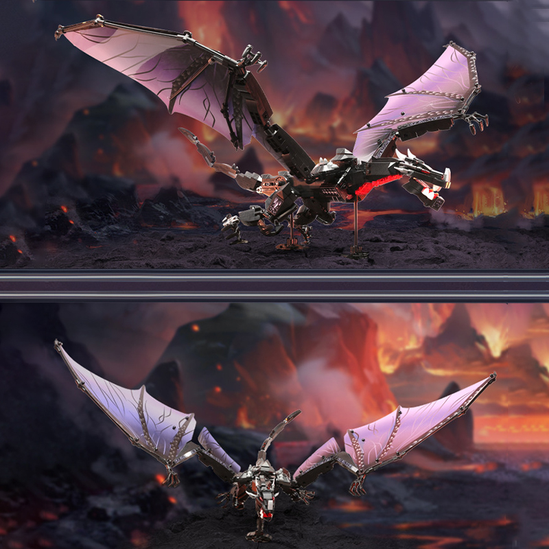 LEGO MOC Custom 92200 Black Dragon Monster Dinosaur