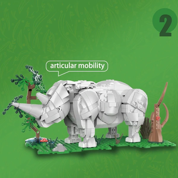 DK 6027 Animal World 3IN1 Elephants, Rhinoceroses, Gorillas Creator Expert