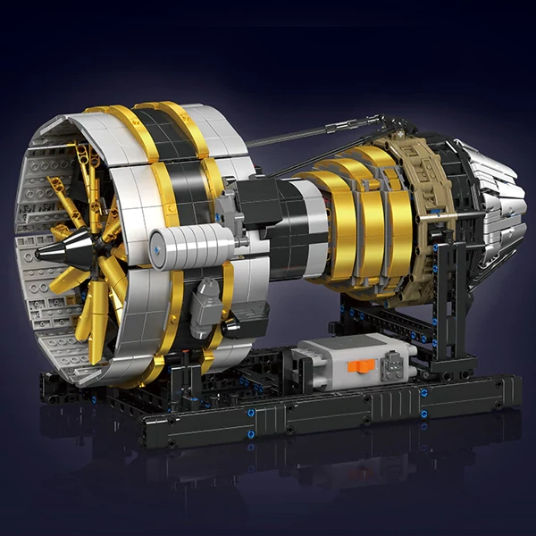 [With Motor] MouldKing 10141 Aircraft Engine Technic
