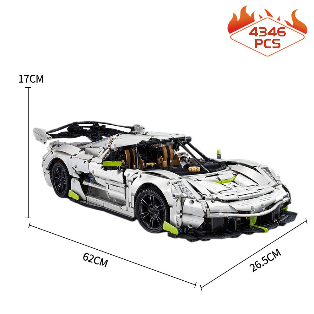 CaDa C61048 Technic Static Version 1:8 Fantasma Sports Car Building Blocks 4346pcs Bricks Toys From China Delivery.