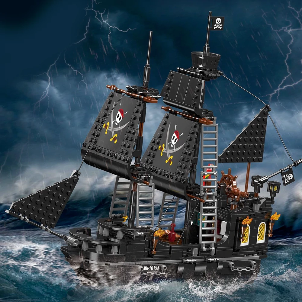 MouldKing 10195 BLACK PEARL PIRATE SHIP Pirates