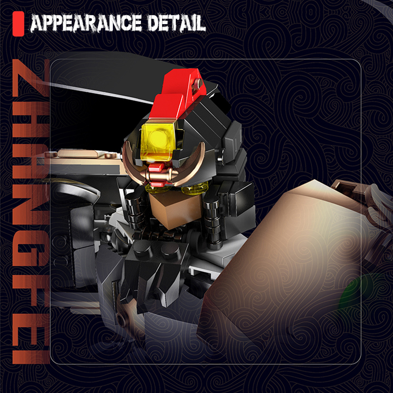 Mould King 93003 Chinese Historical Five Tiger Generals · Zhang Fei Building Blocks ***±pcs Bricks from China.