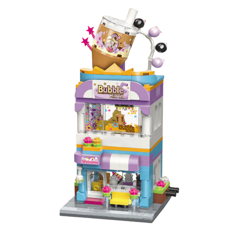 Keeppley Colorful Street Scenery Modular Buildings